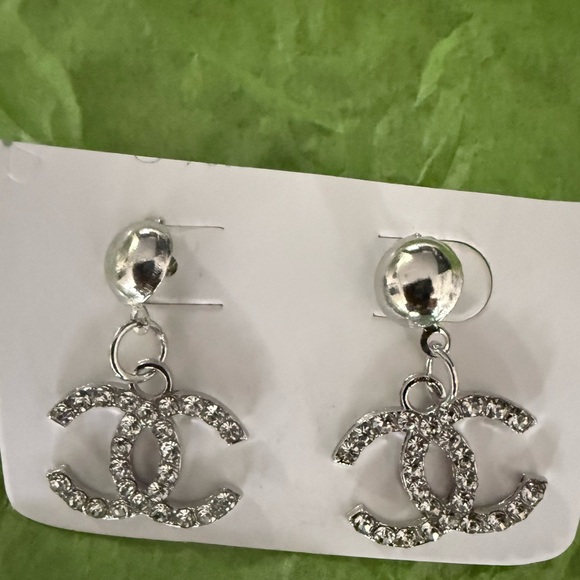 Chanel Silver Earrings - Picture 4 of 5
